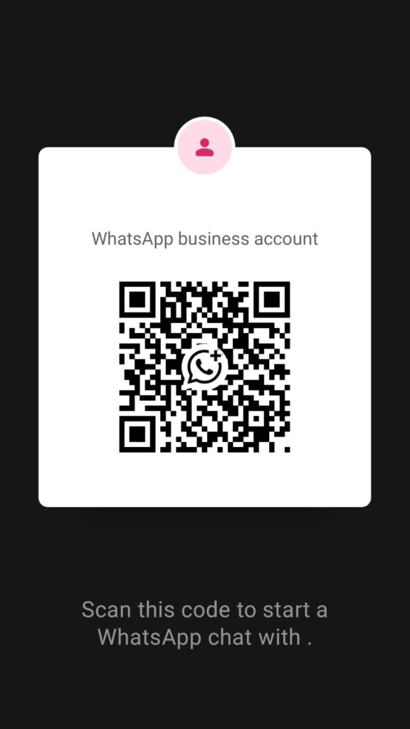 QR Code for Whatsapp Chat with Volunteers