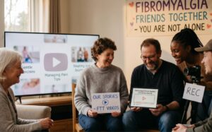 Our videos People looking at Fibromyalgia Friends Together videos